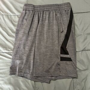 Tek Gear Gray and Black Athletic Men's Shorts
